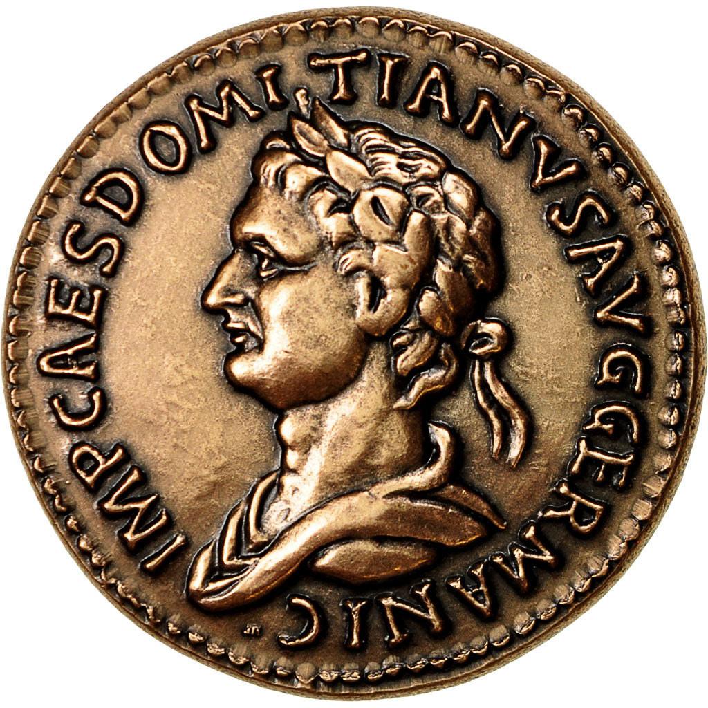 Francja, Medal, Reproduction Monnaie Antique,  Domitien, MS(64), Miedź