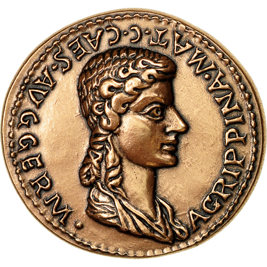 Francja, Medal, Reproduction Monnaie Antique,  Agrippine, MS(64), Miedź