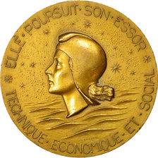 France, Medal, Compagnie Générale Transatlantique, France, Coeffin, SUP+