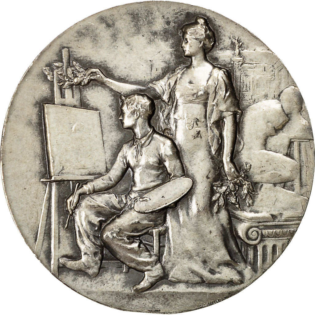 Francja, Medal, Hommage des Artistes de Lille à Jacques Martin, 1988, R.B