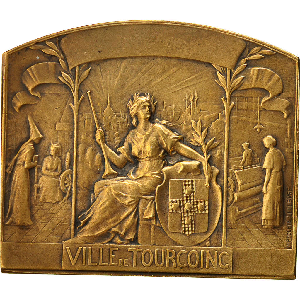 France, Medal, Ville de Tourcoing, Lefebvre, MS(60-62), Bronze