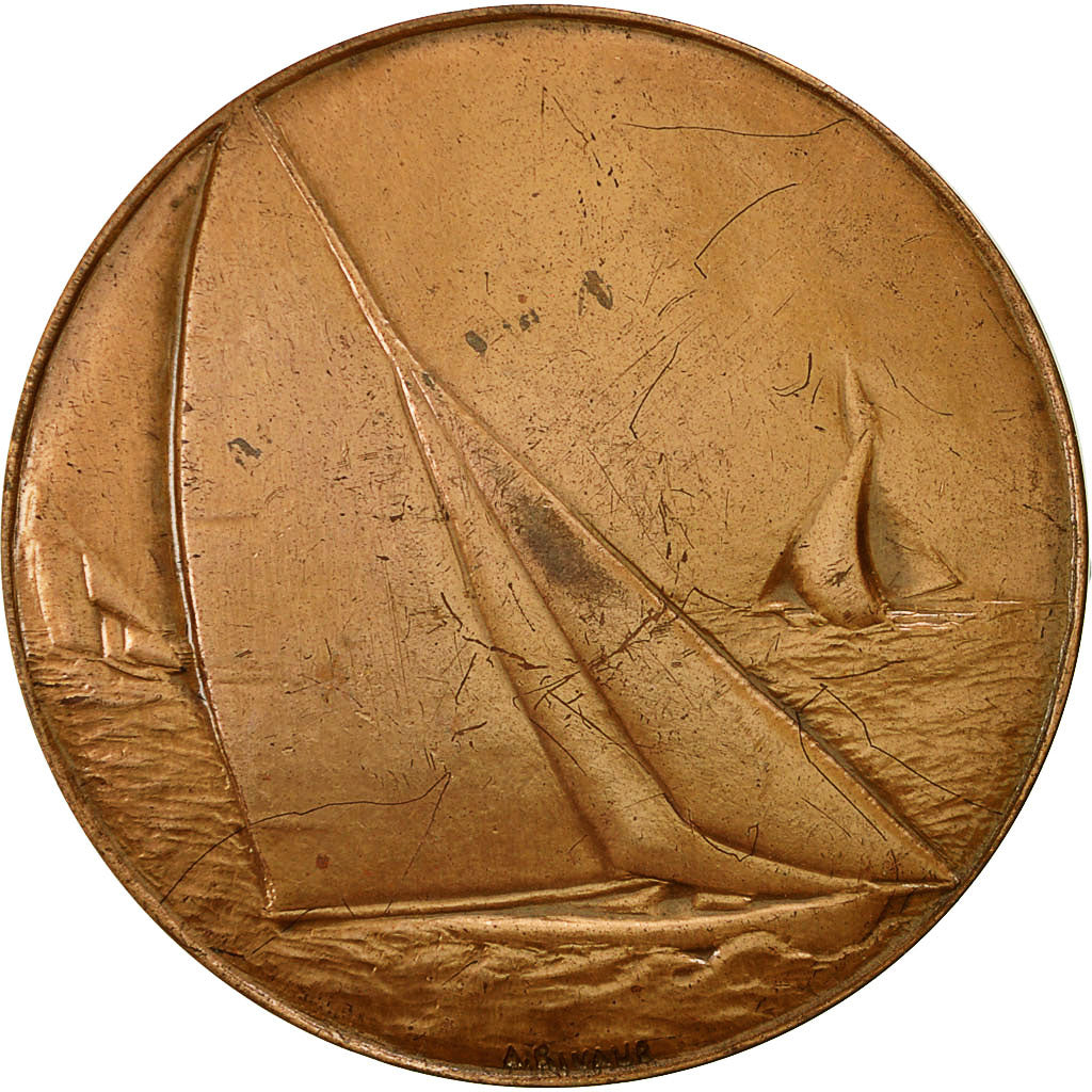 France, Medal, Les Voiliers, 1970, Rivaud, AU(50-53), Bronze