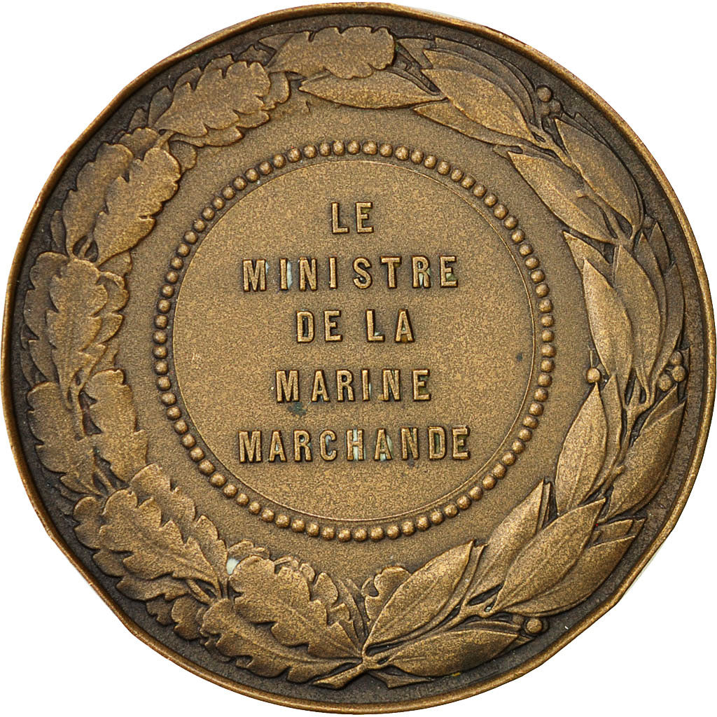 Frankreich, Medal, Le Ministre de la Marine Marchande, Delannoy, VZ+, Bronze