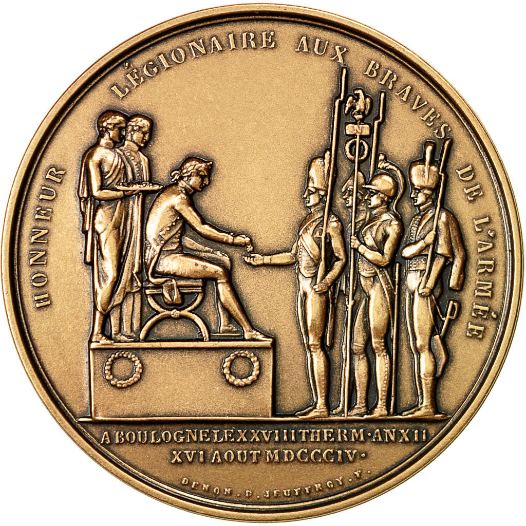 France, Medal, Napoléon Ier, Honneur Légionnaire au Camp de Boulogne, Denon