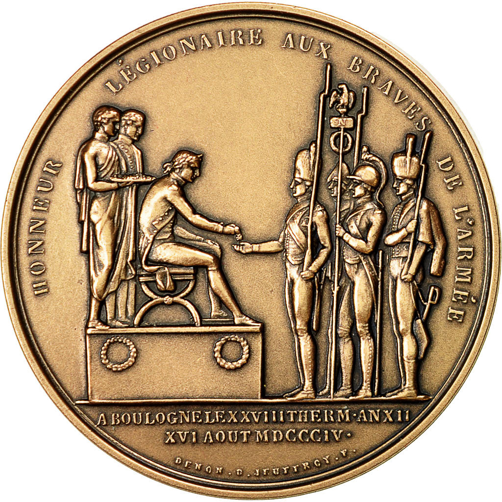 France, Medal, Napoléon Ier, Honneur Légionnaire au Camp de Boulogne, Denon