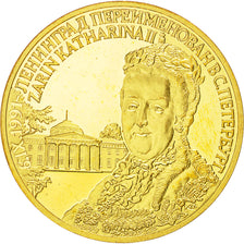 Russia, Medal, CCCP Tsarine Katharina II, 1991, MS(64), Nickel-brass