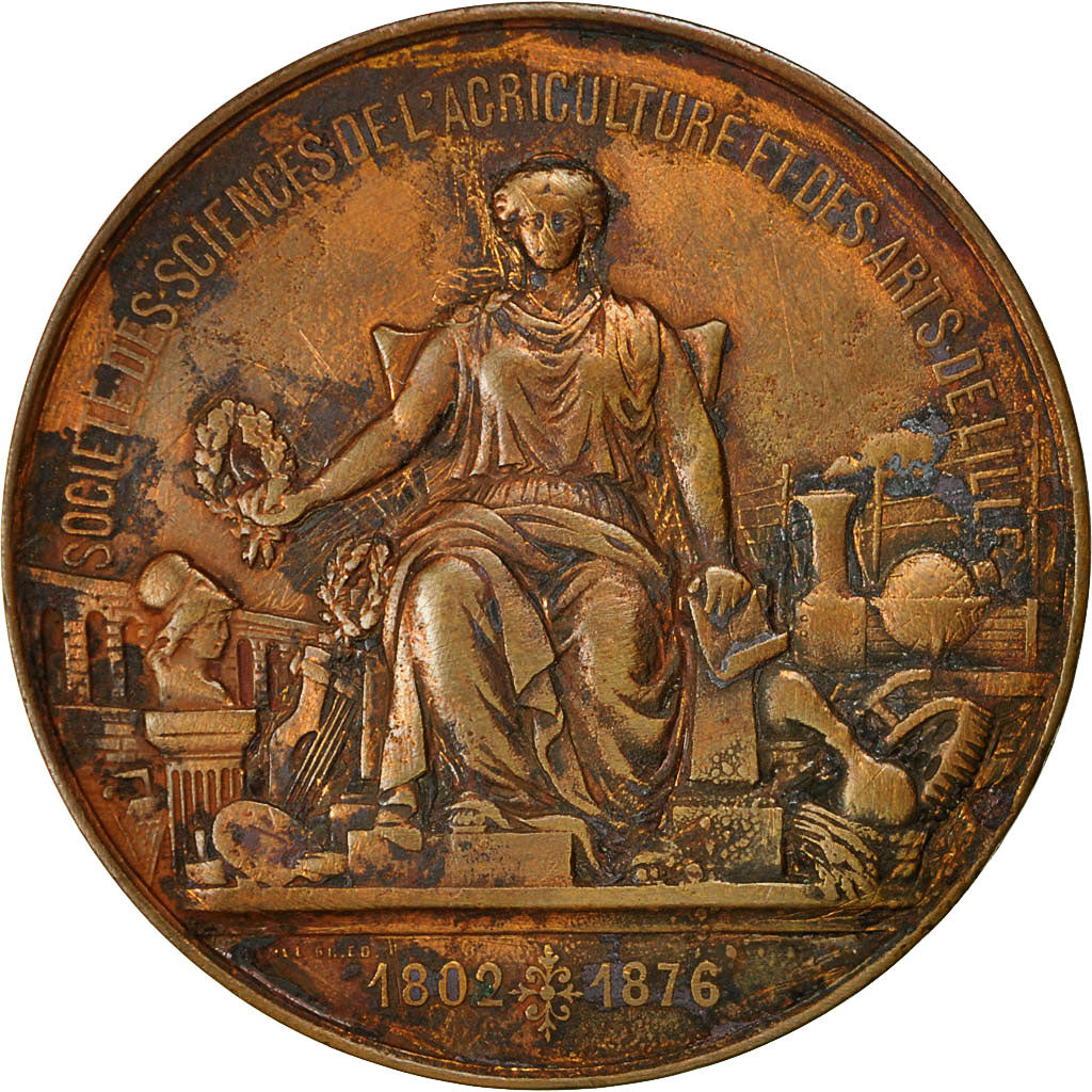 France, Medal, Société de Sciences de l'Agriculture et des Arts de Lille
