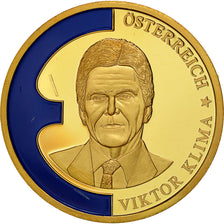 France, Medal, Europa 1998, Viktor Klima, MS(64), Copper Gilt