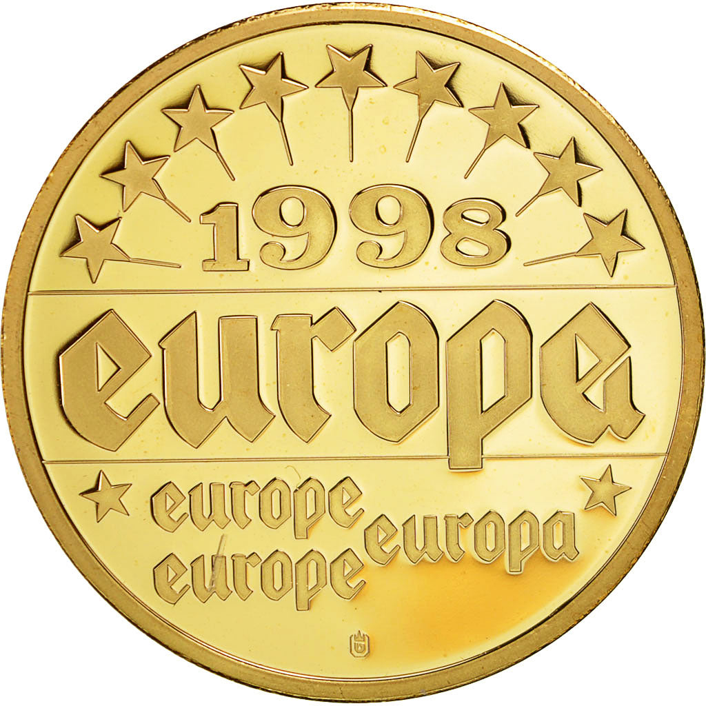 France, Medal, Europa 1998, Viktor Klima, MS(64), Copper Gilt