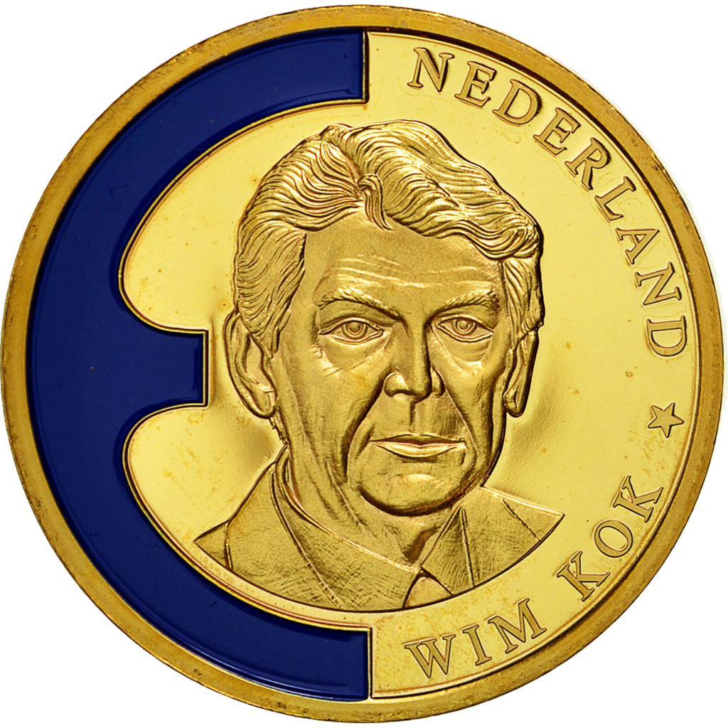 Francja, Medal, Europa 1998, Wim Kok, Nerderland, MS(64), Stop miedzi