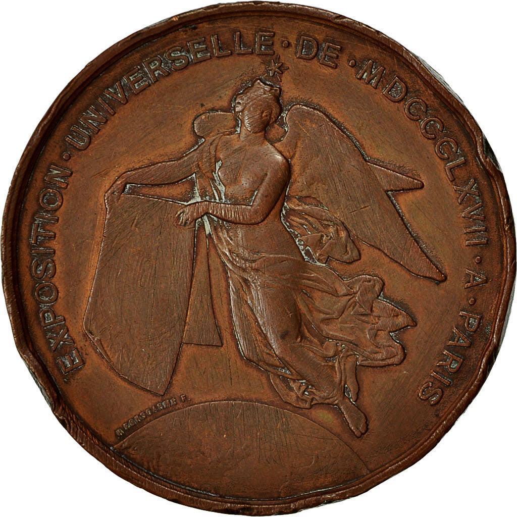 France, Medal, Exposition universelle de Paris, 1867, Ponscarme, TB+, Bronze