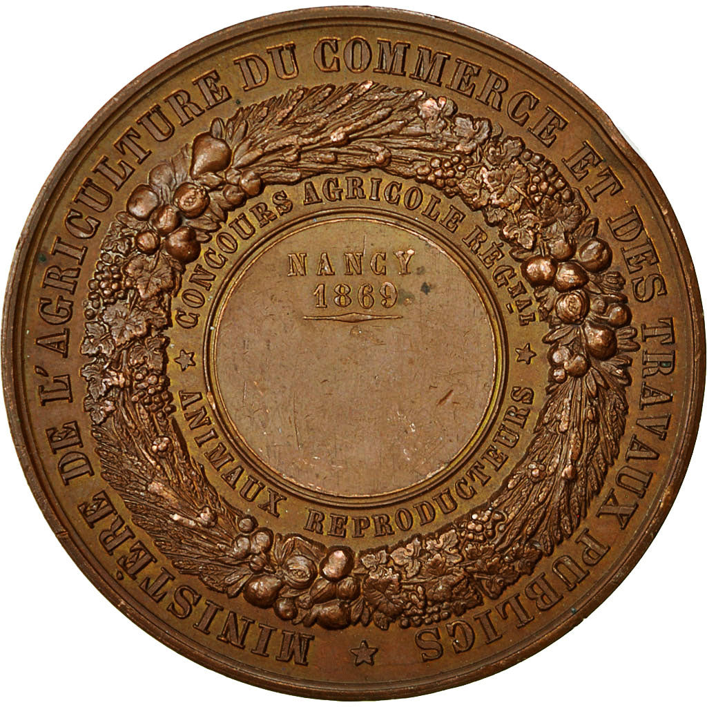 Francja, Medal, Napoléon III, Ministère de l'Agriculture et de Commerce, 1869