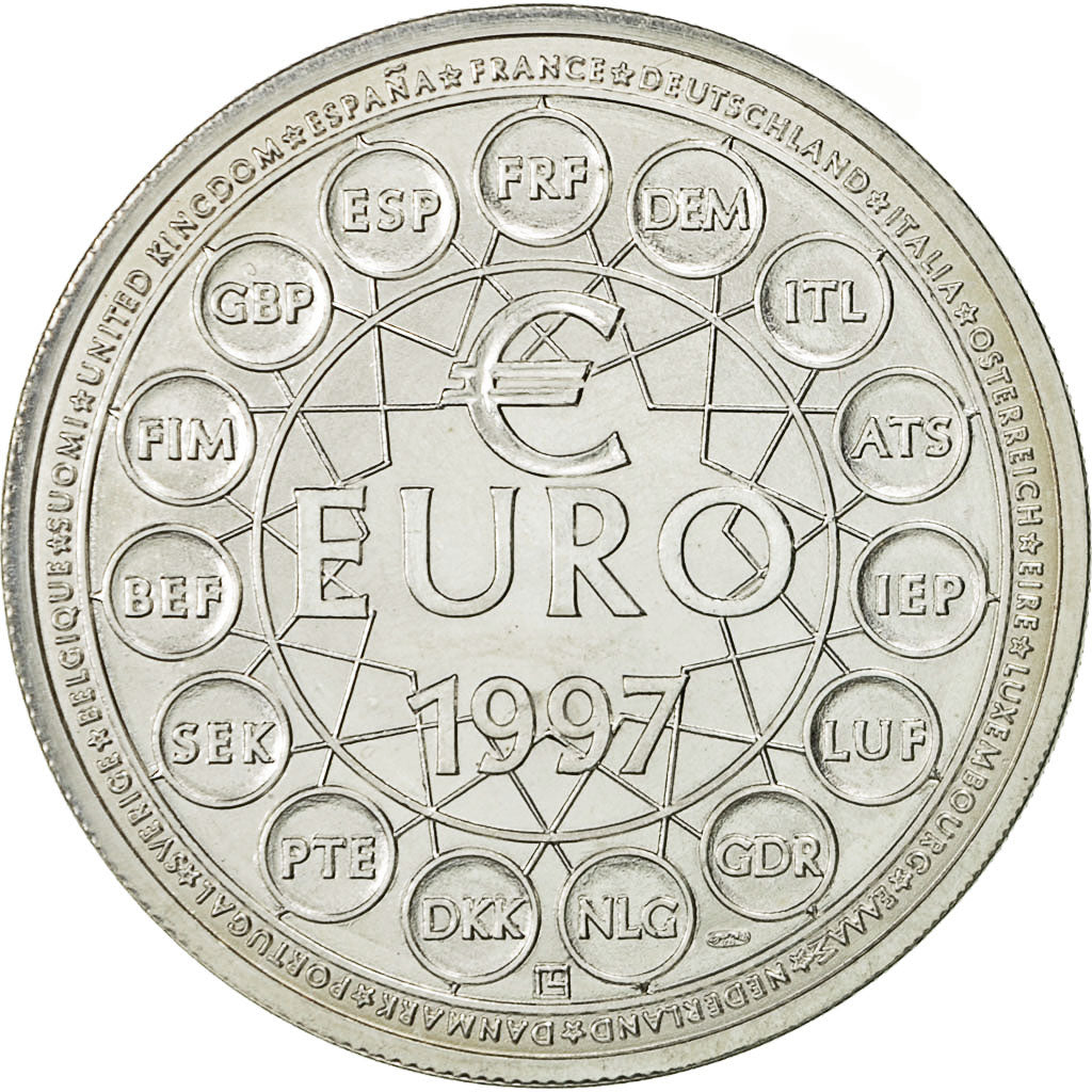 France, Medal, Europa, 1997, MS(64), Silver