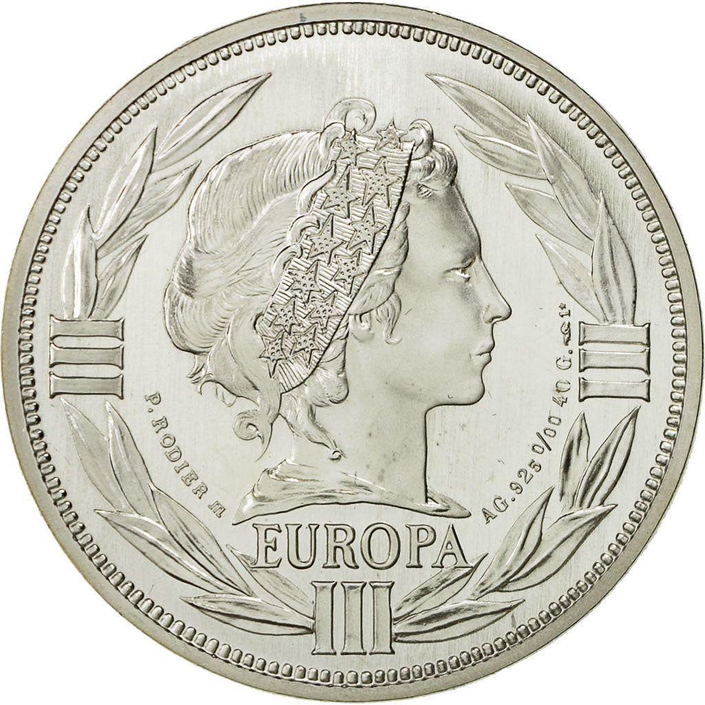 France, Medal, Europa, 1994, Rodier, MS(64), Silver