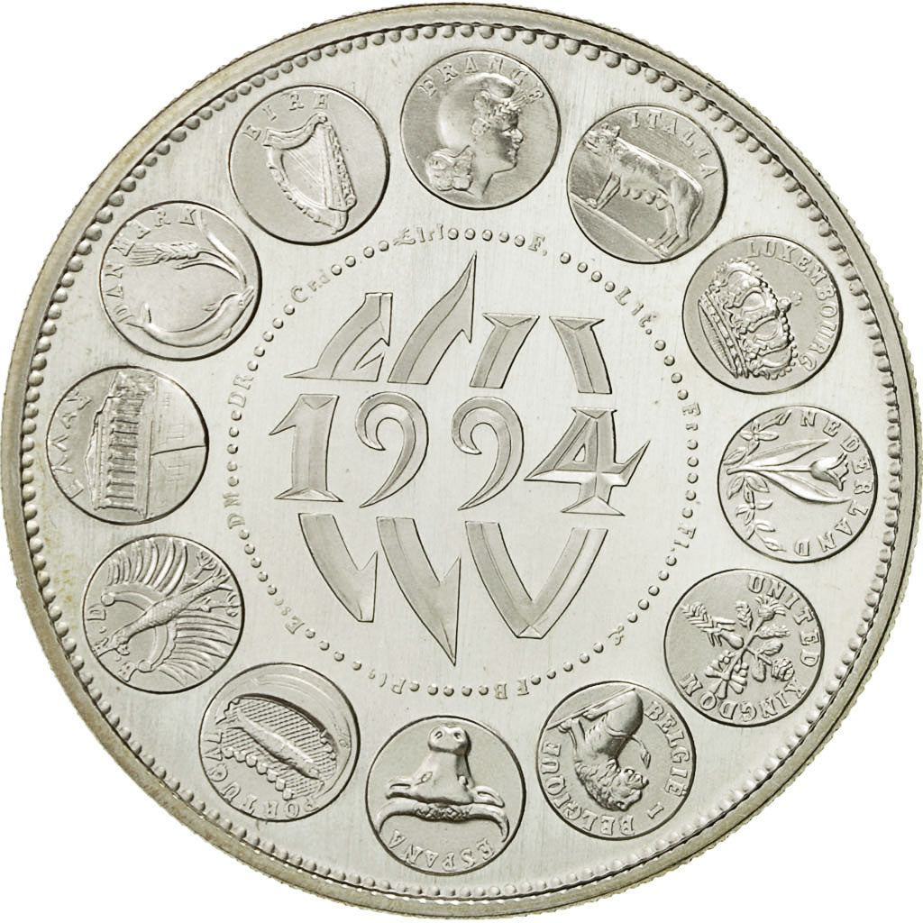 France, Medal, Europa, 1994, Rodier, MS(64), Silver