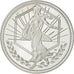 France, Medal, Essai Euro Marianne, 2001, Monnaie de Paris, MS(64), Silver