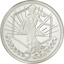 France, Medal, Essai Euro Marianne, 2000, Monnaie de Paris, MS(60-62), Silver