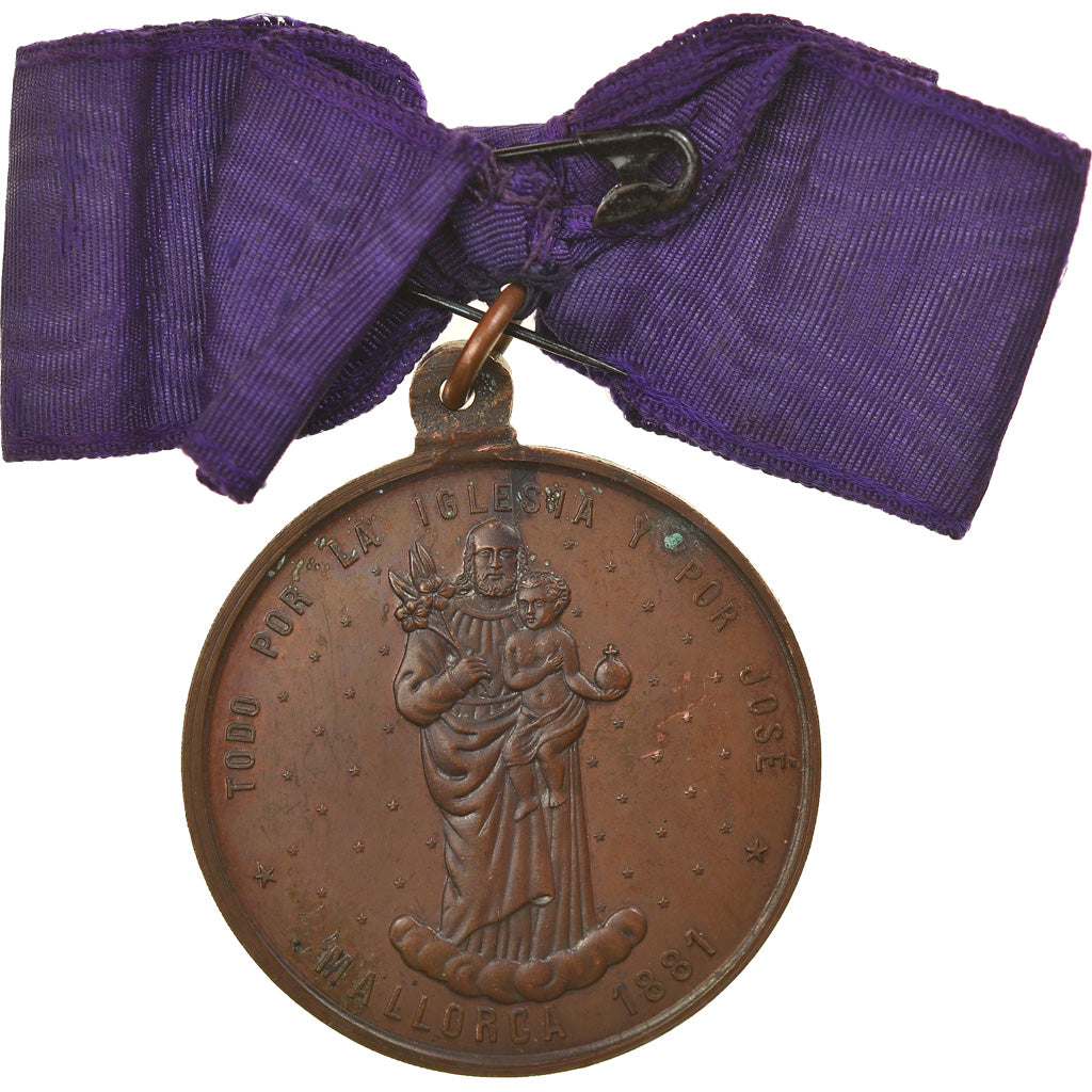 Spain, Medal, Asociacion de Seglares Catolicatos, Mallorca, Religions & beliefs