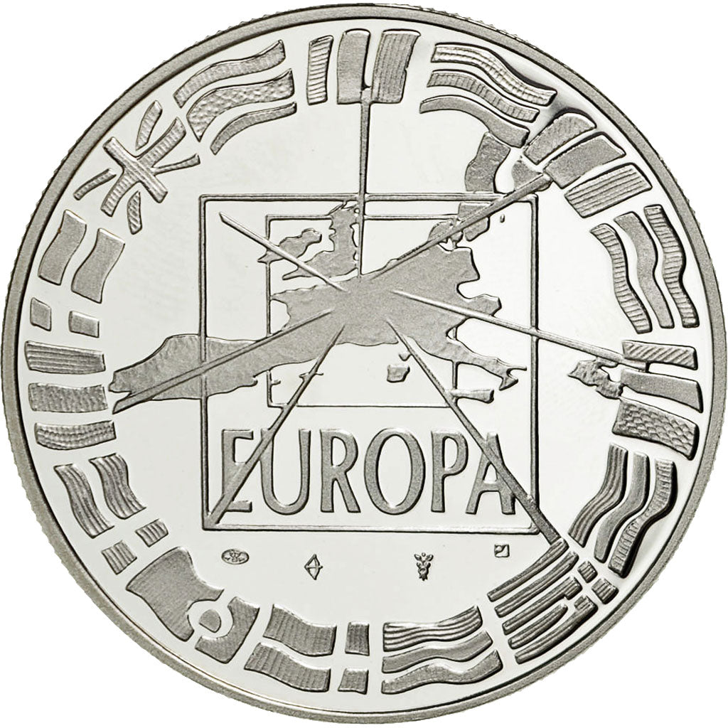 France, Medal, Europa, 2000/2001, Millénium, Monnaie de Paris, MS(64), Silver