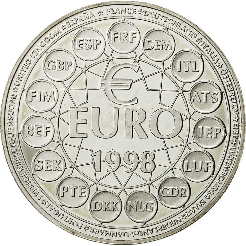France, Medal, 50 Euro Essai, 1998, Monnaie de Paris, SPL+, Argent