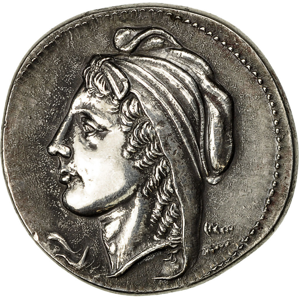 France, Medal, Reproduction Tétradrachme de Machanat, SPL, Argent