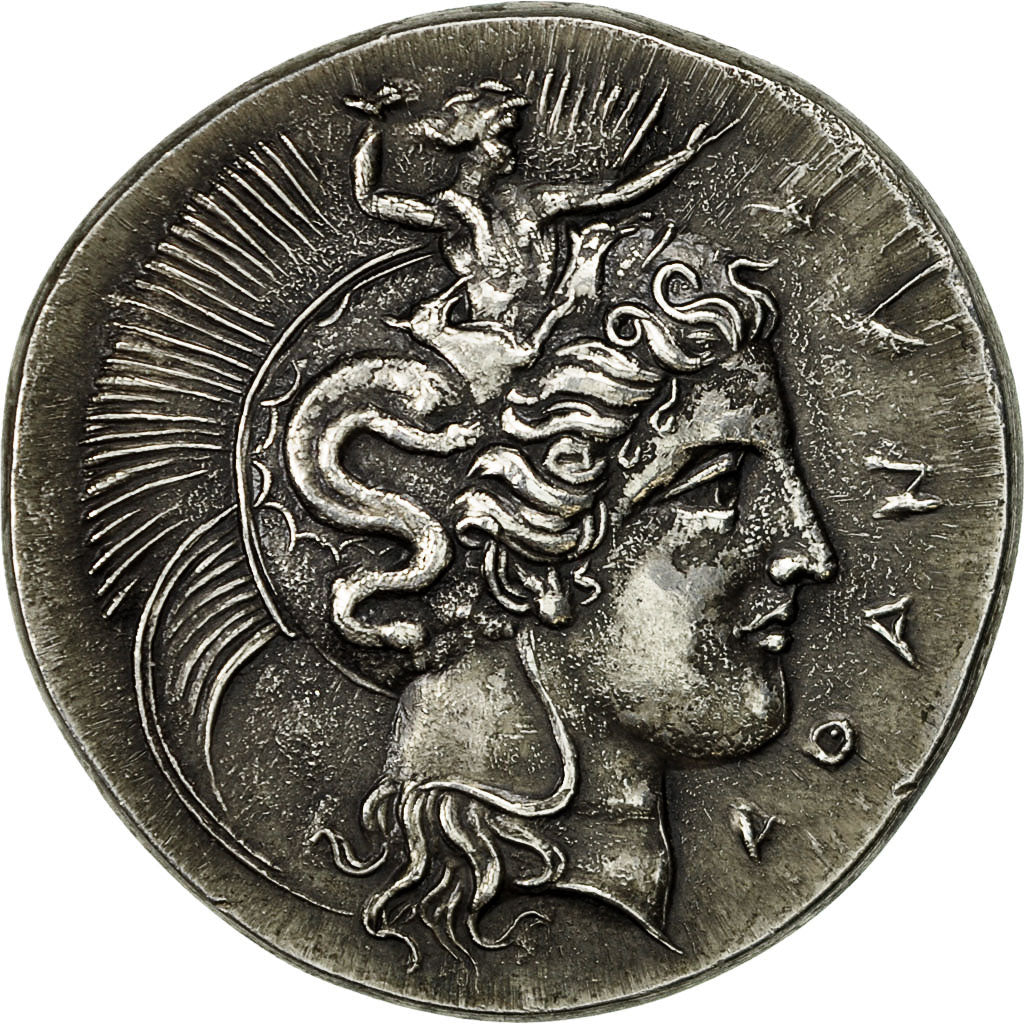 France, Medal, Reproduction Statère Héraclée en Lucanie, SPL, Argent