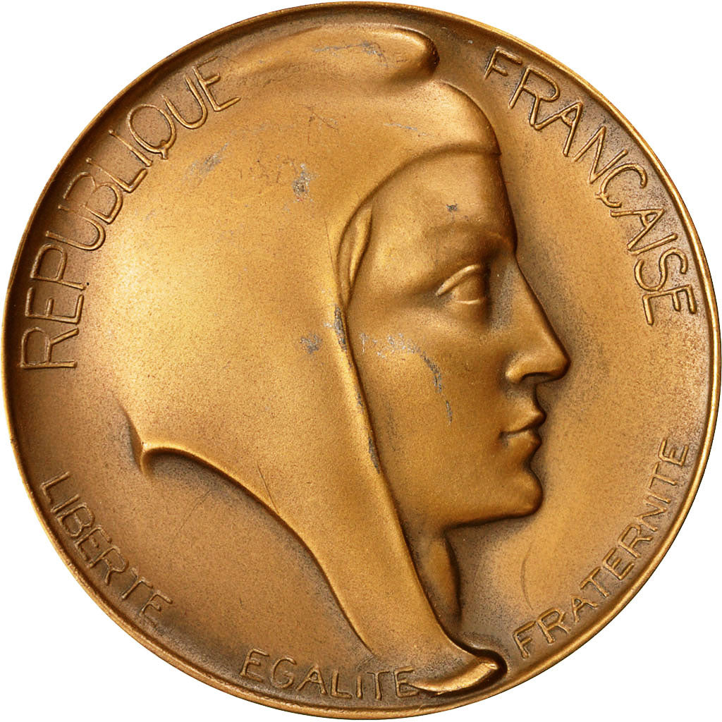 France, Medal, Marianne, Pierre Herman, Député, Dubois.H, MS(60-62), Bronze