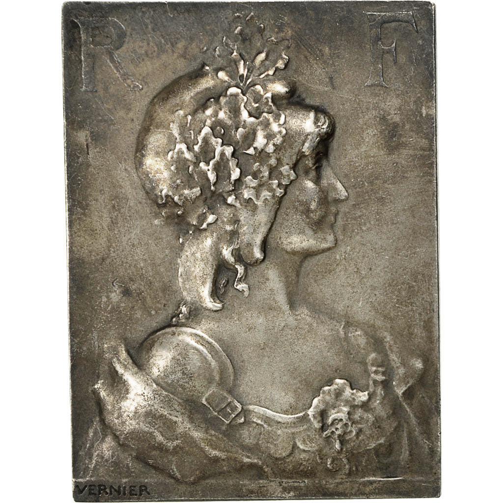 France, Medal, La République Française, Vernier, MS(60-62), Silver