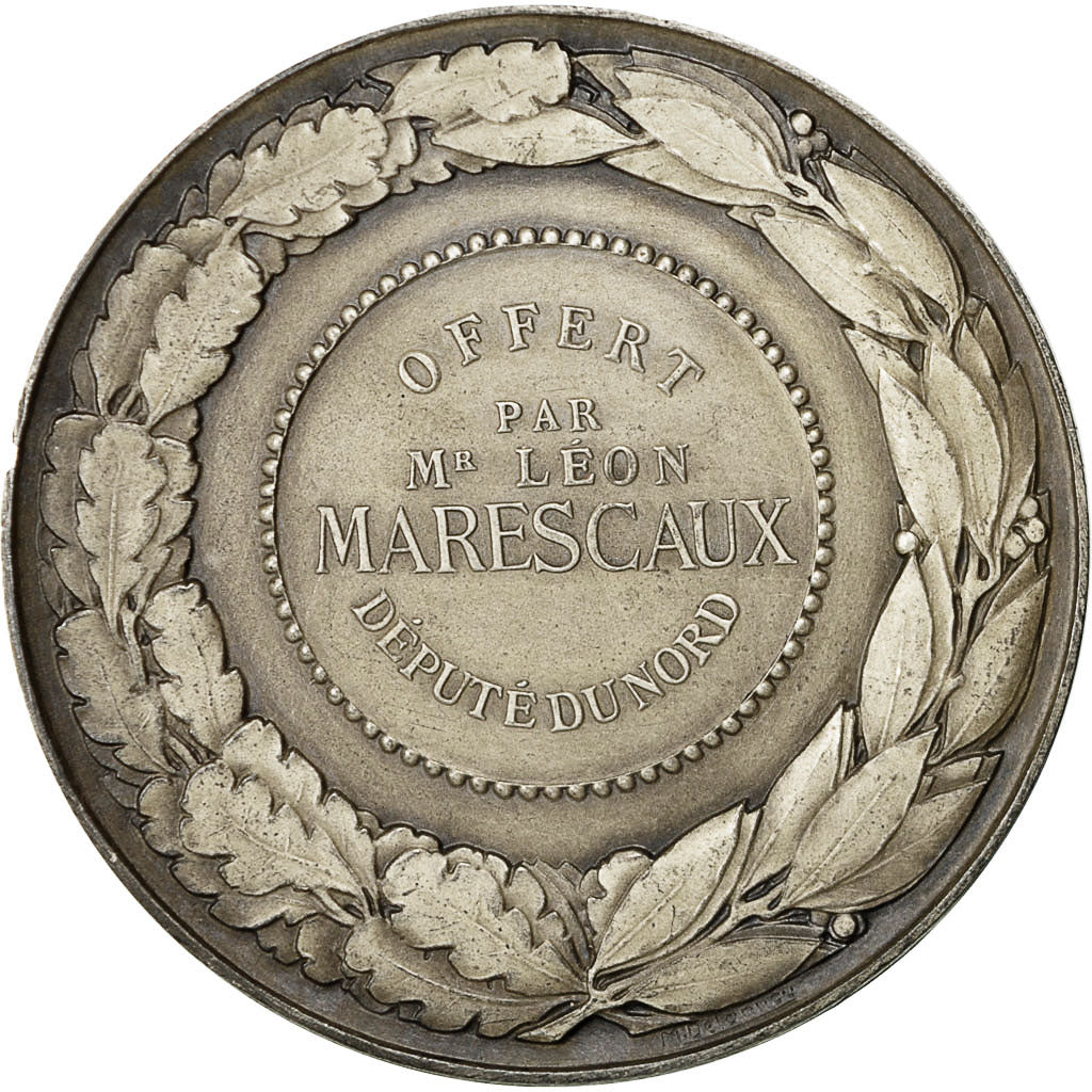 Francja, Medal, Marianne, Léon Marescaux, Député du Nord, Delannoy