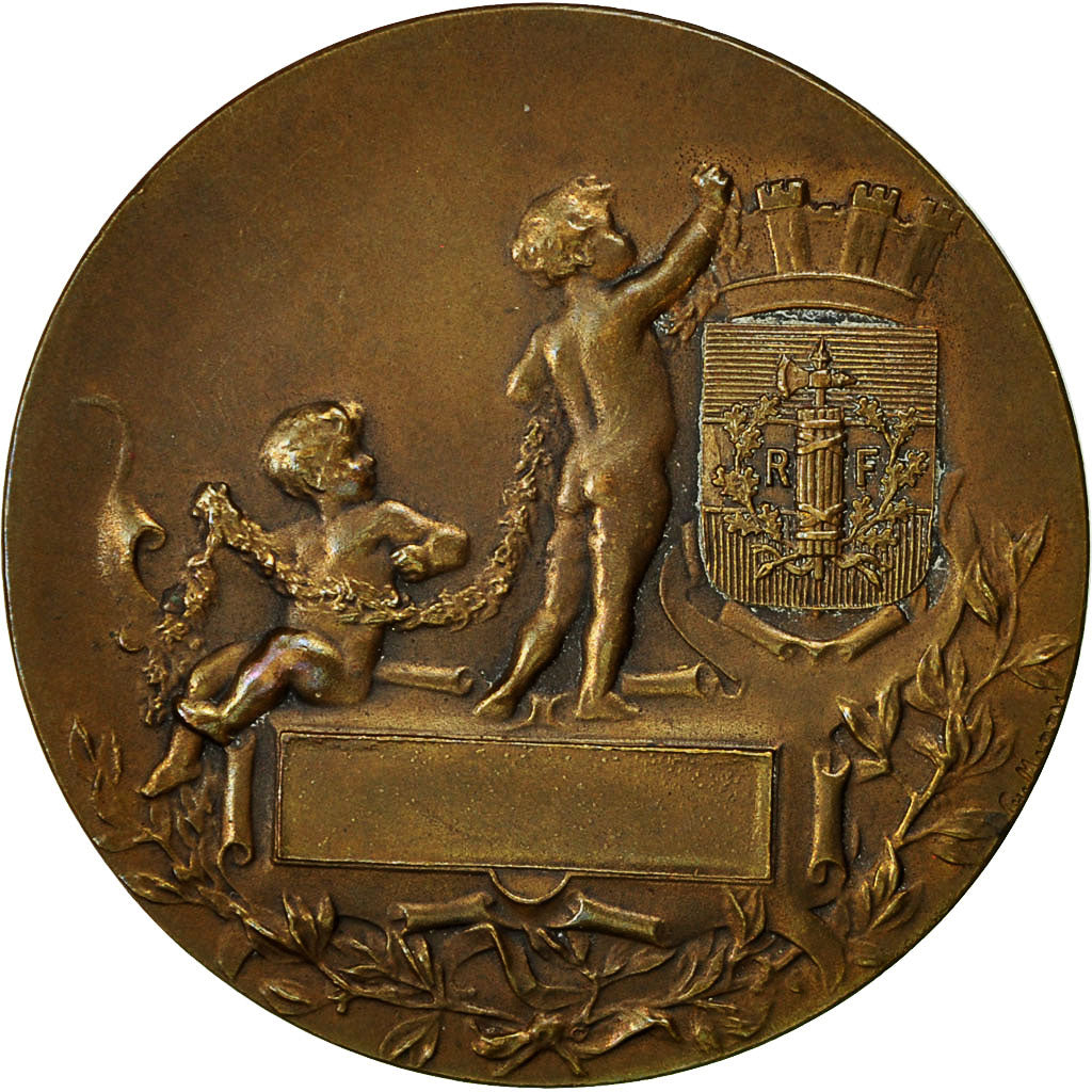 France, Medal, Marianne Casquée, France, Marey, MS(60-62), Bronze