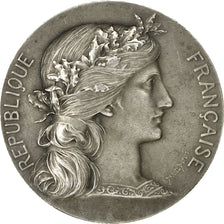 France, Medal, Marianne, République Française, Dupuis.D, SUP+, Argent