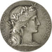 France, Medal, Marianne, République Française, Dupuis.D, SUP+, Argent