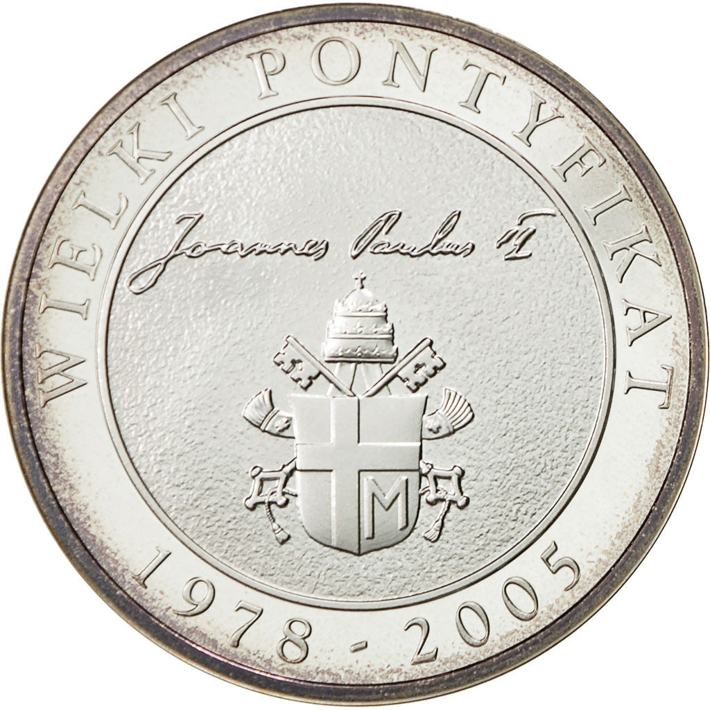 Vaticano, Medal, Pape Jean Paul II, SPL+, Argento