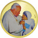 Vaticano, Medal, Jean Paul II et Mère Thérésa, SC+, Copper Gilt