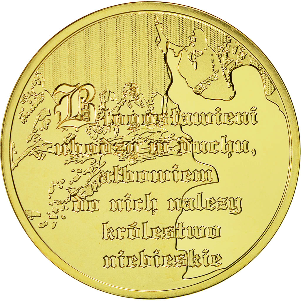 Vatican, Medal, Jean Paul II et Mère Thérésa, MS(64), Copper Gilt