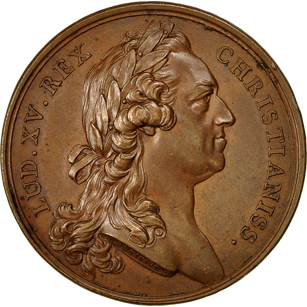 Frankrijk, Medal, Louis XV, Mariage du Dauphin Louis XVI, 1770, Duvivier, PR+