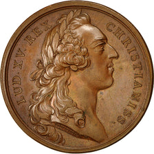 France, Medal, Louis XV, Chambre de Commerce de Rouen, 1752, Duvivier