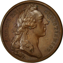 France, Medal, Première Pierre de la Statue Equestre de Louis XV à Paris