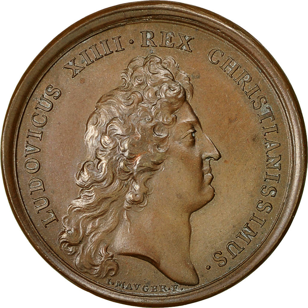 França, Medal, Louis XIV, Embellissement et Agrandissement de Paris, 1670