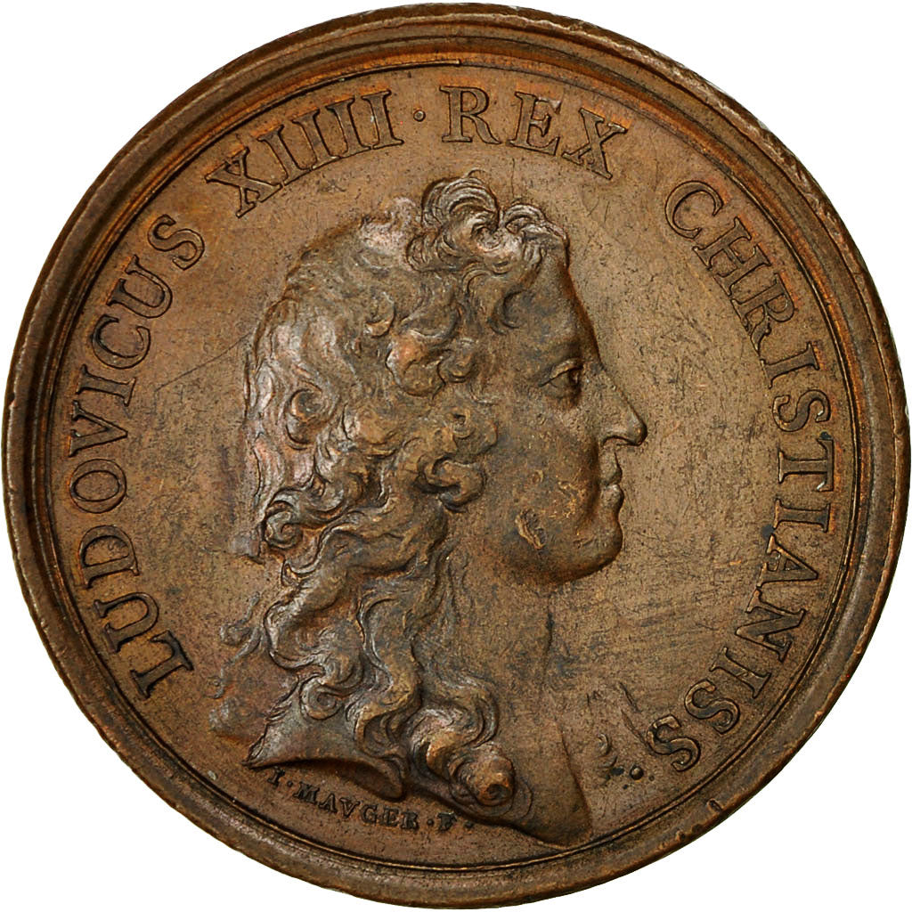 France, Medal, Louis XIV, Etablissement de L'Hopital Général pour les Pauvres