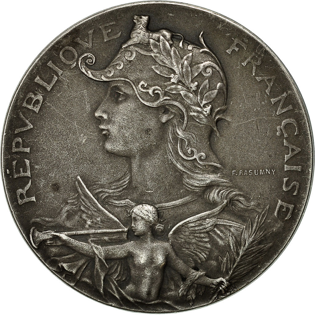 France, Medal, Marianne, Association Agricole de Saint Amand, 1906, Rasumny