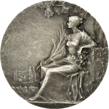 Frankrijk, Medal, Femme Assise aux Rameaux, Baudichon, PR+, Silvered bronze