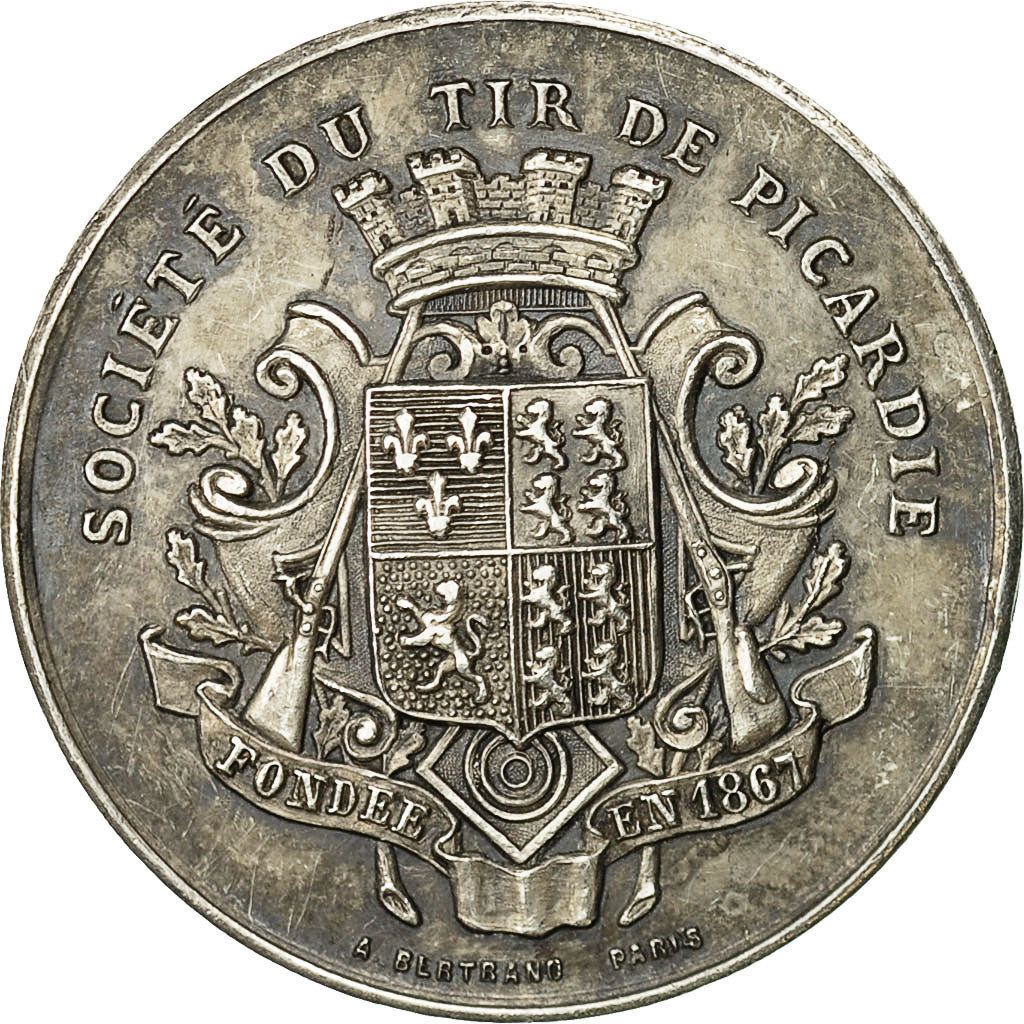 Frankreich, Medal, Société du Tir de Picardie, Arthus Bertrand, VZ+, Silber
