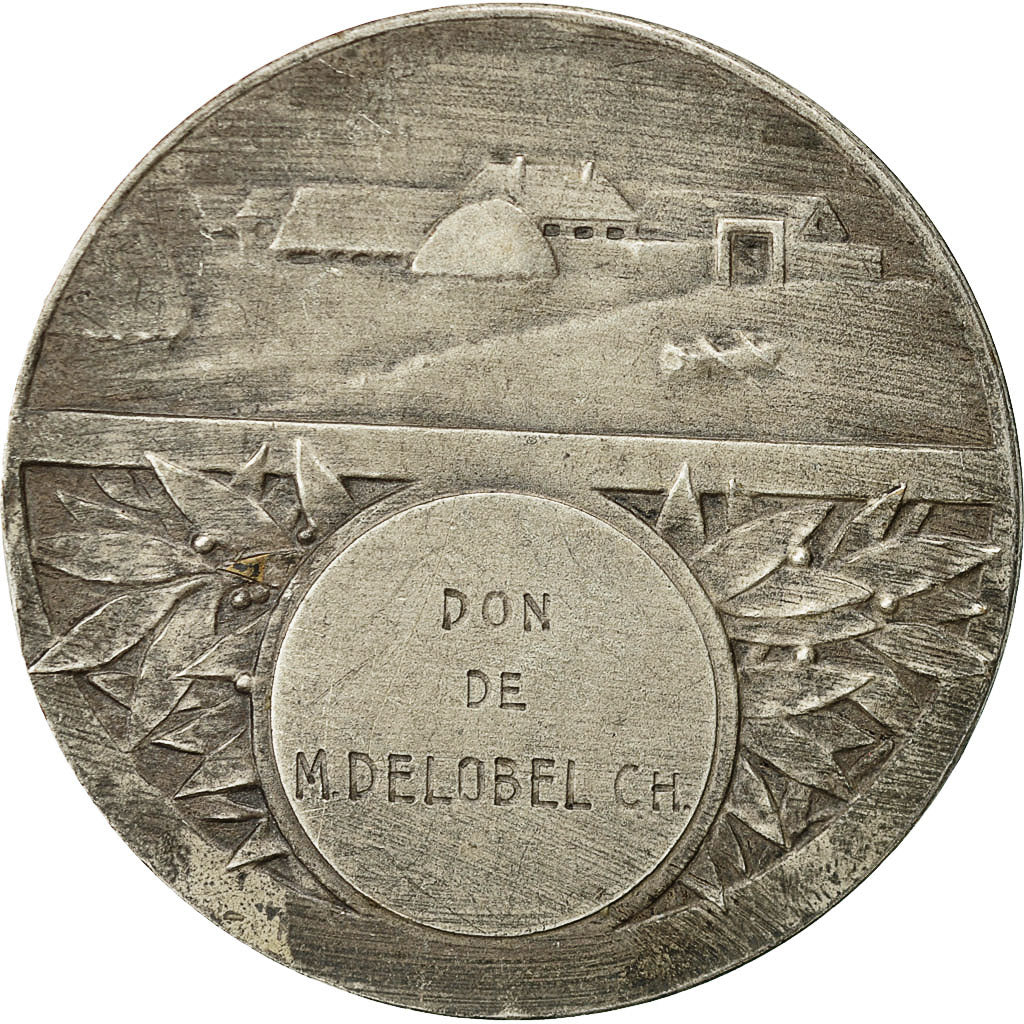 France, Medal, Ferme Avicole, Baudichon, AU(50-53), Silvered bronze