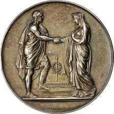 France, Medal, Médaille de mariage, 1897, Montagny, MS(60-62), Silver