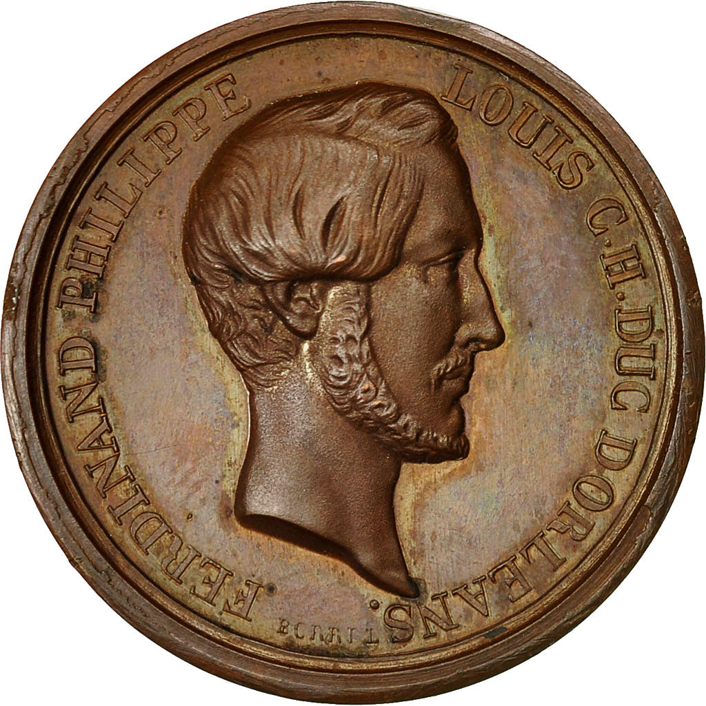 Francja, Medal, Chapelle Saint Ferdinand, Duc d'Orléans, 1846, Borrel, MS(63)