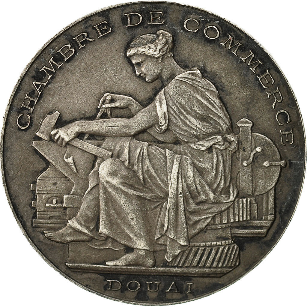 France, Medal, Chambre de commerce de Douai, SUP+, Argent