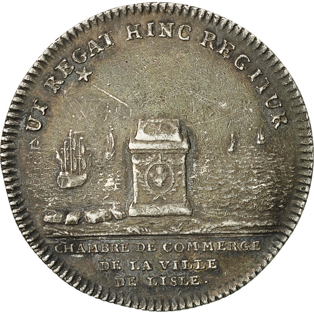 France, Token, Chambre de Commerce de la Ville de Lille, Louis XV, MS(60-62)