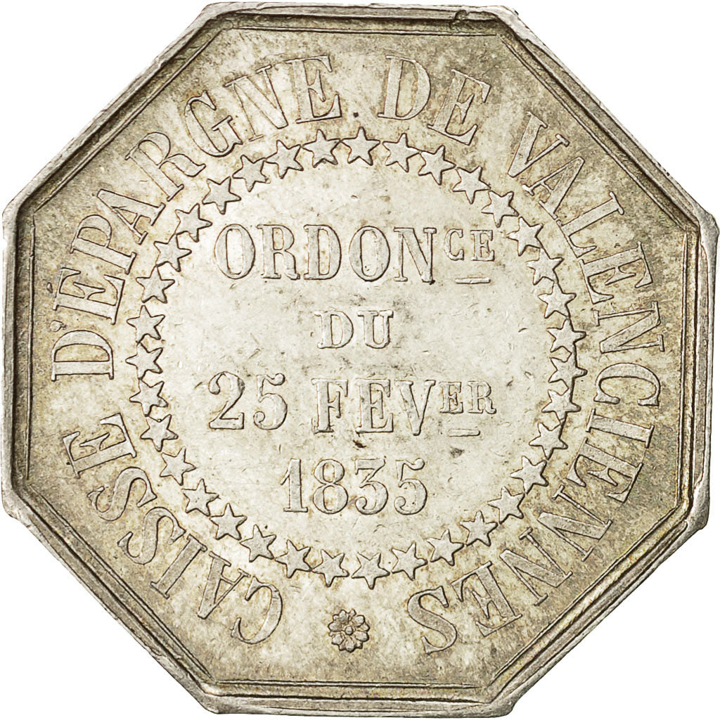 France, Token, Caisse d'Epargne de Valenciennes, AU(55-58), Silver
