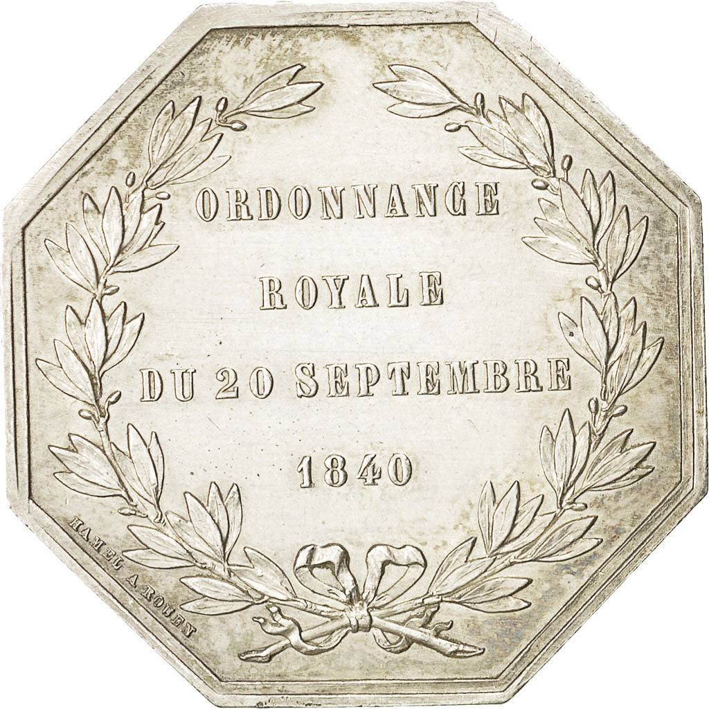 France, Token, La Normandie, Mutualité contre l'Incendie, Hamel, MS(63), Silver